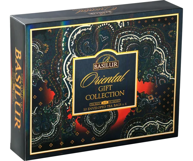 Basilur Oriental Collection tebreve 60 stk sort grøn gave