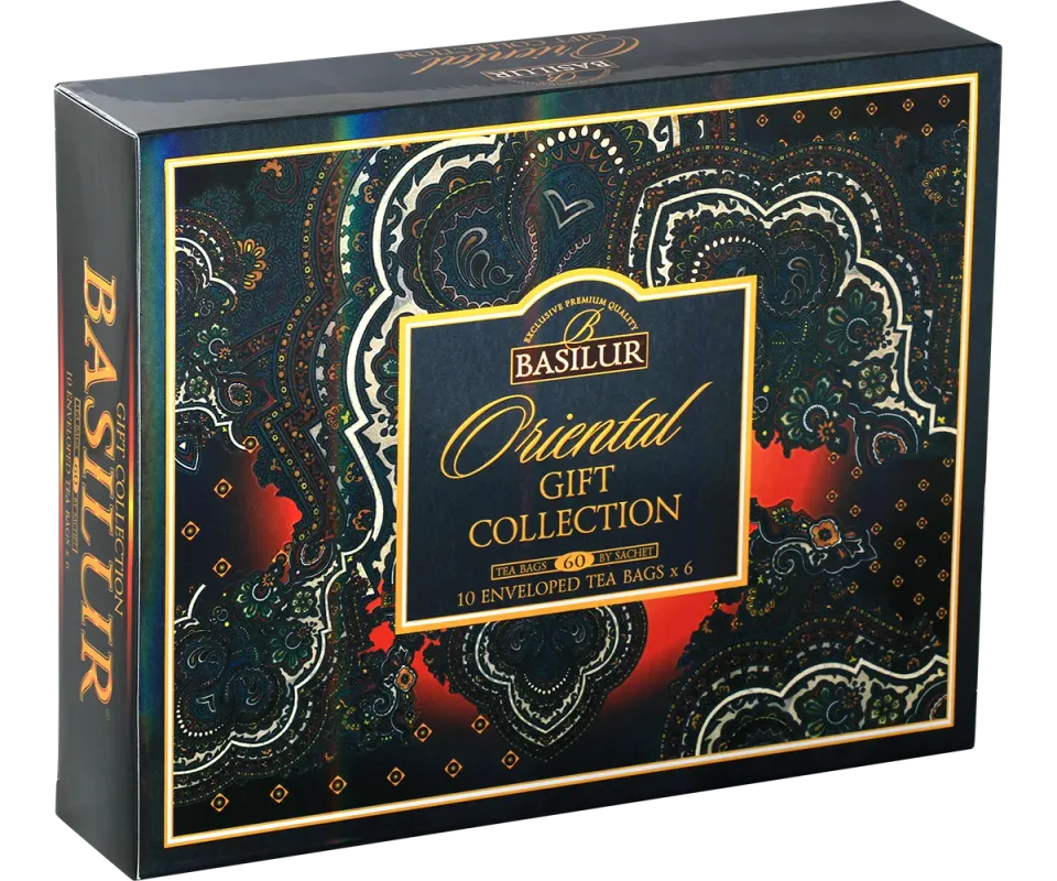 Basilur Oriental Collection tebreve 60 stk sort grøn gave