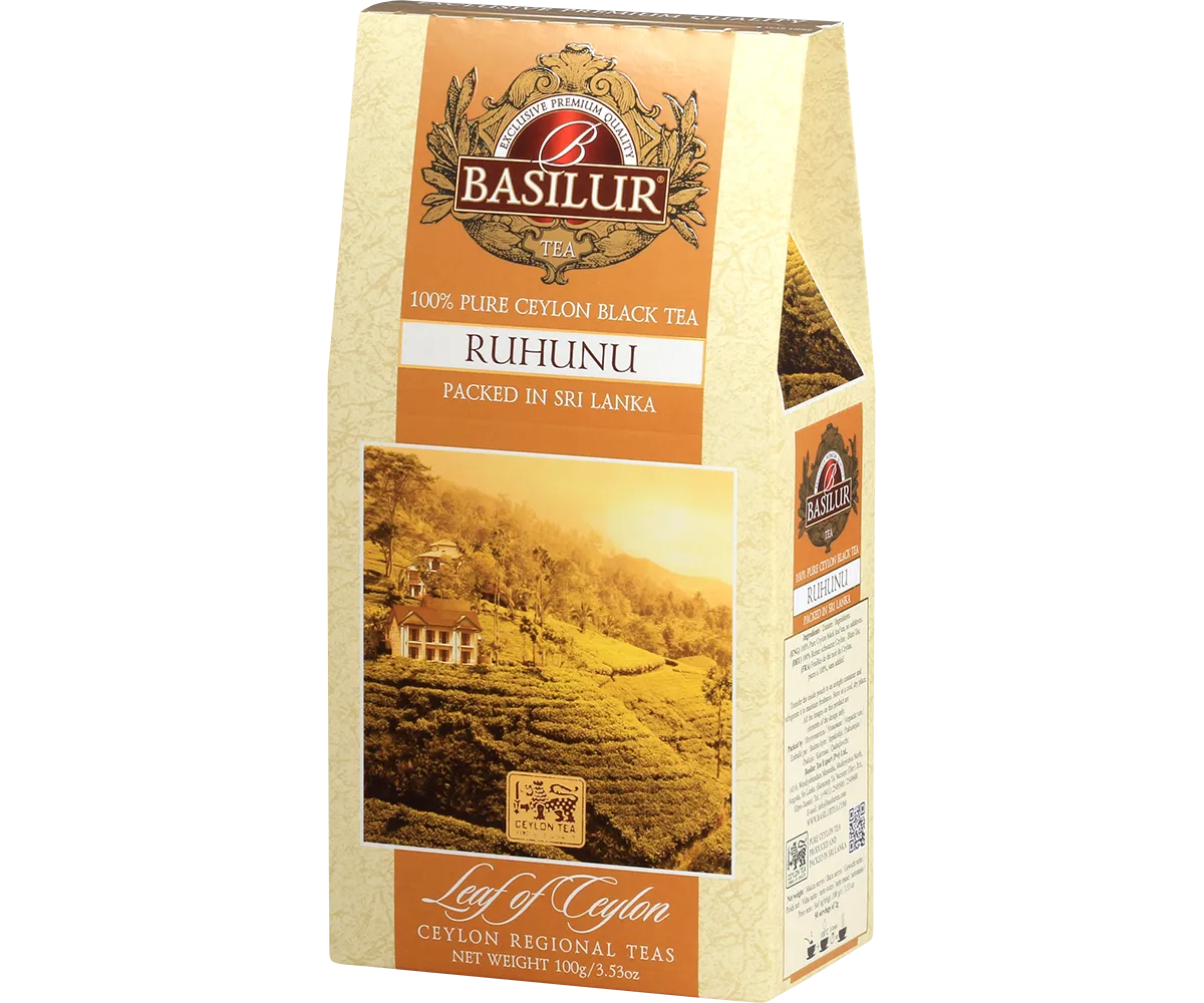 Basilur Leaf of Ceylon Ruhunu sort te 100g løs kraftig