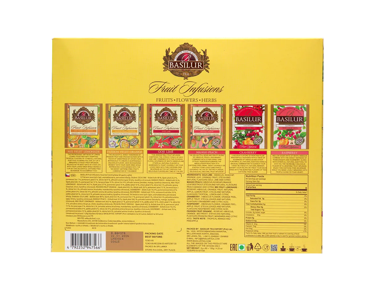 Basilur Fruit Infusions Vol. III frugtte 60 breve