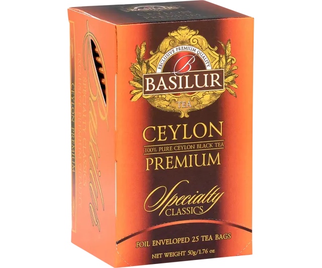 Basilur Specialty Ceylon Premium sort te 25 breve frisk