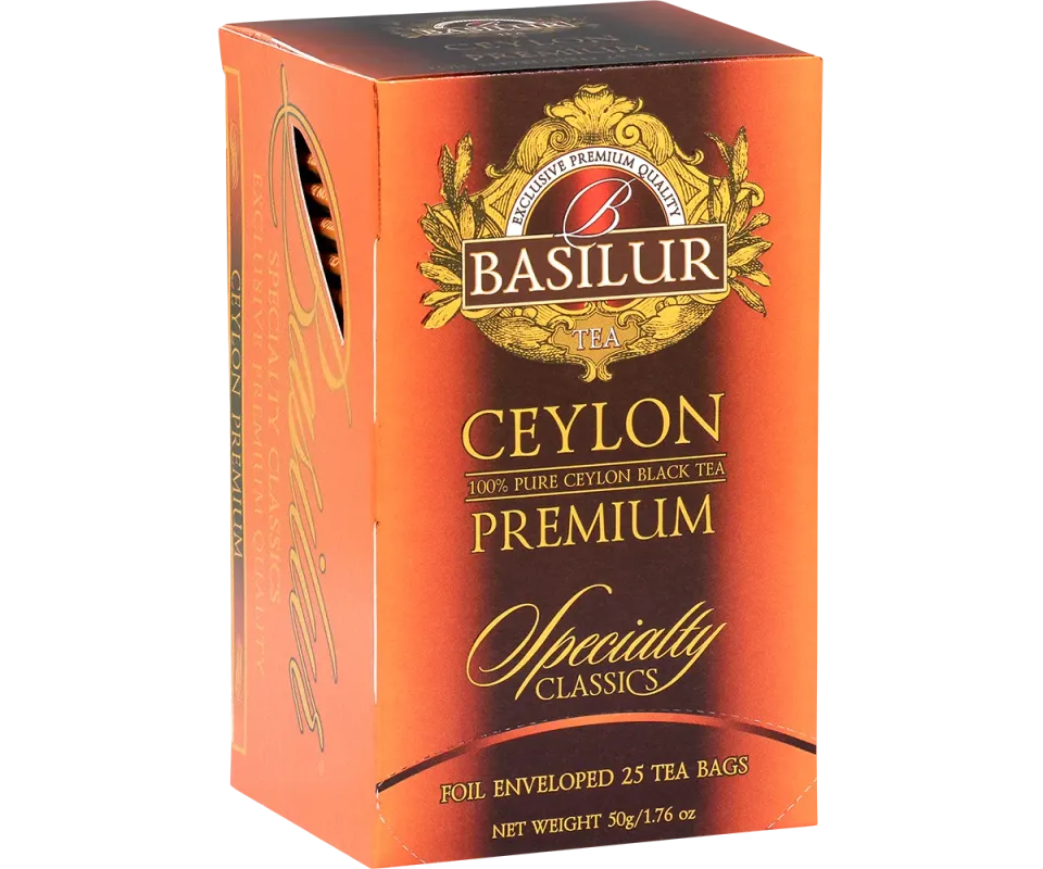 Basilur Specialty Ceylon Premium sort te 25 breve frisk