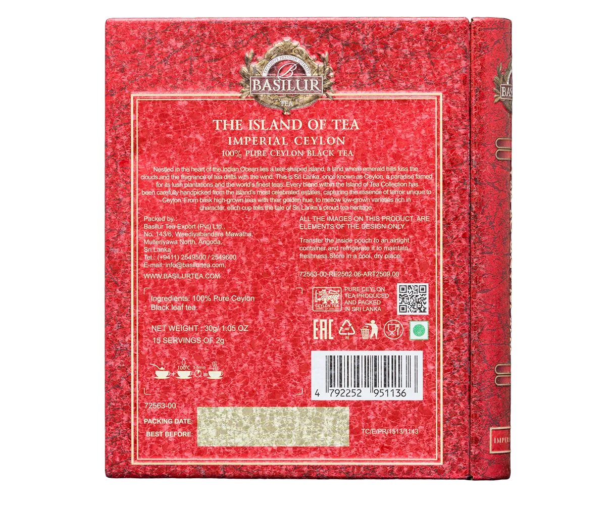 Basilur Island of Tea Imperial sort te Ceylon kraftig