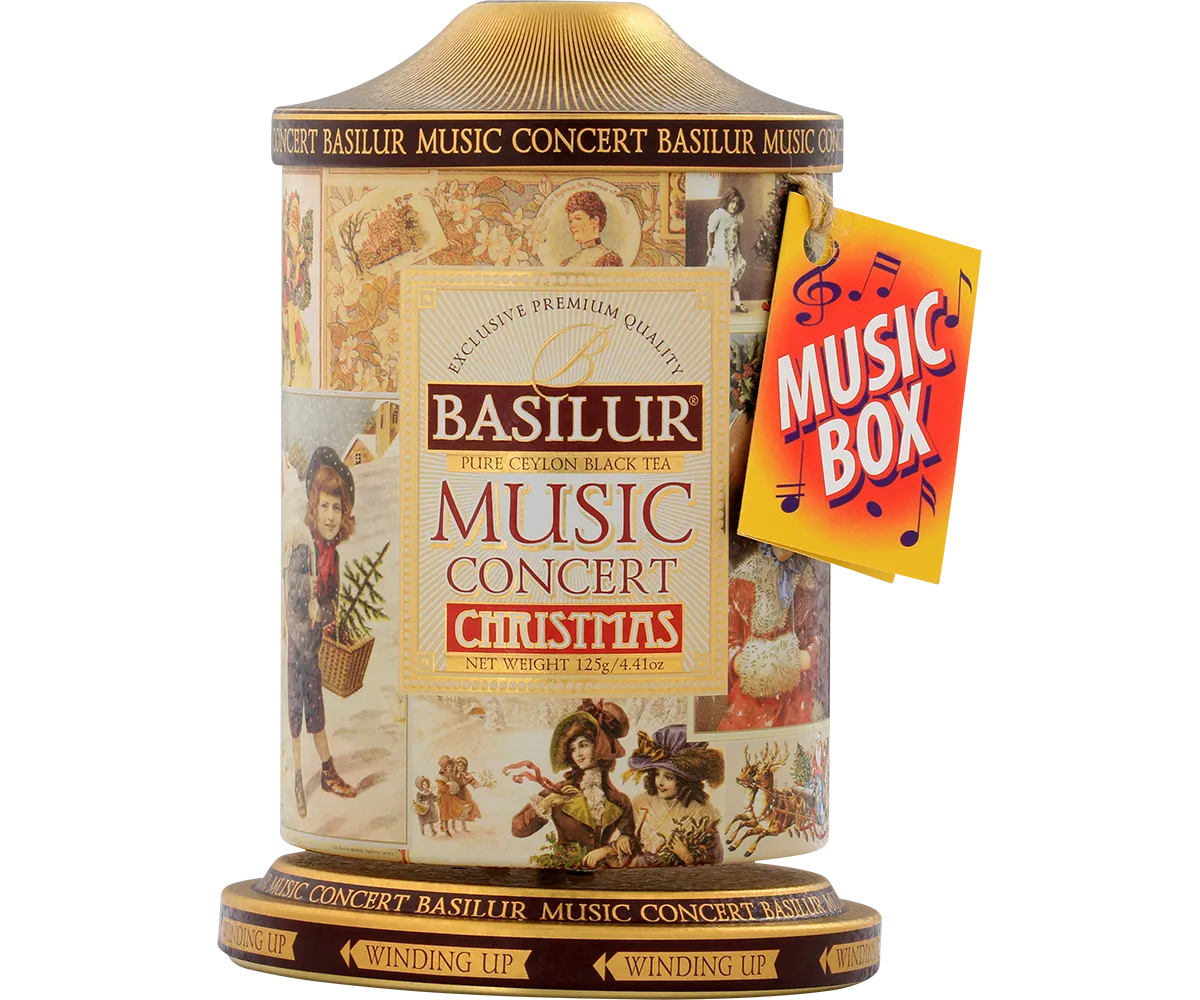 Basilur Music Concert Christmas sort te 100g julet