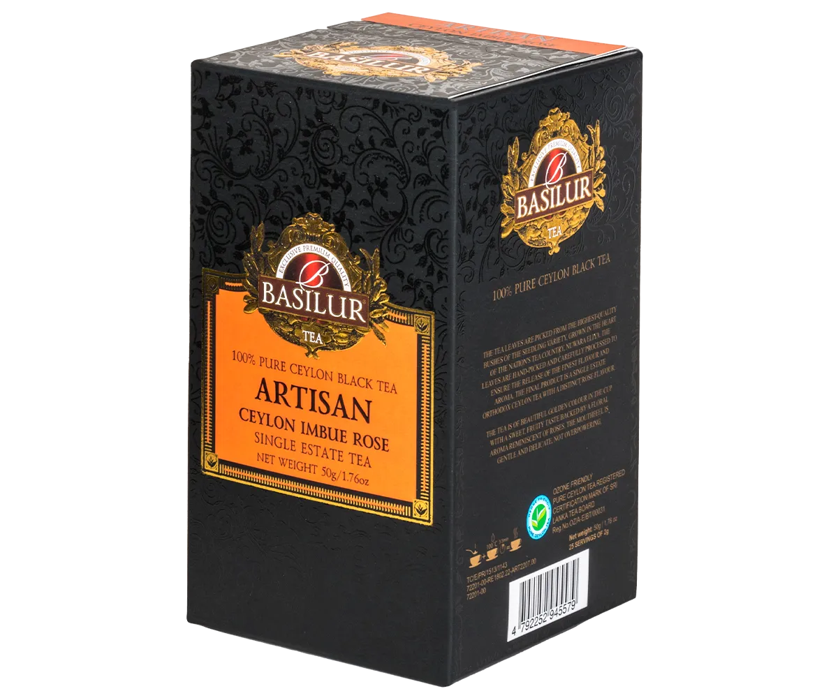 Basilur Artisan Ceylon Imbue Rose sort te 50g rose