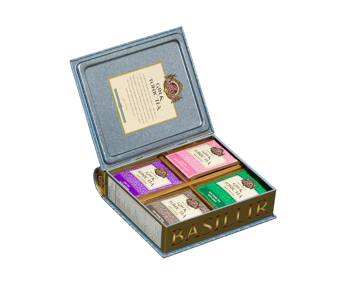 Basilur Gin Tonic brevte 32 stk blue 4 smage