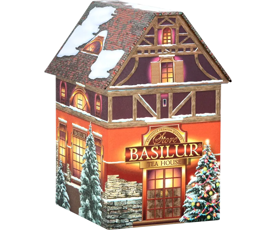 Basilur Christmas Tea House sort te 100g marcipan